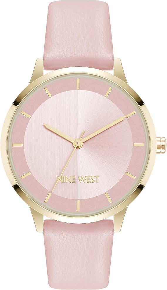 Nine West Womens Round Strap Watch