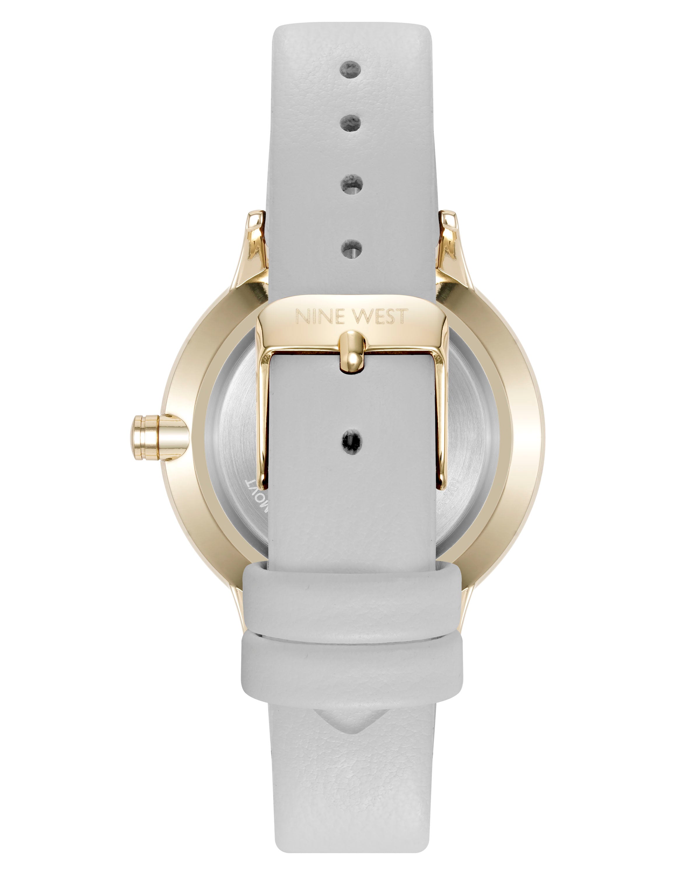 Nine West Womens Round Strap Watch