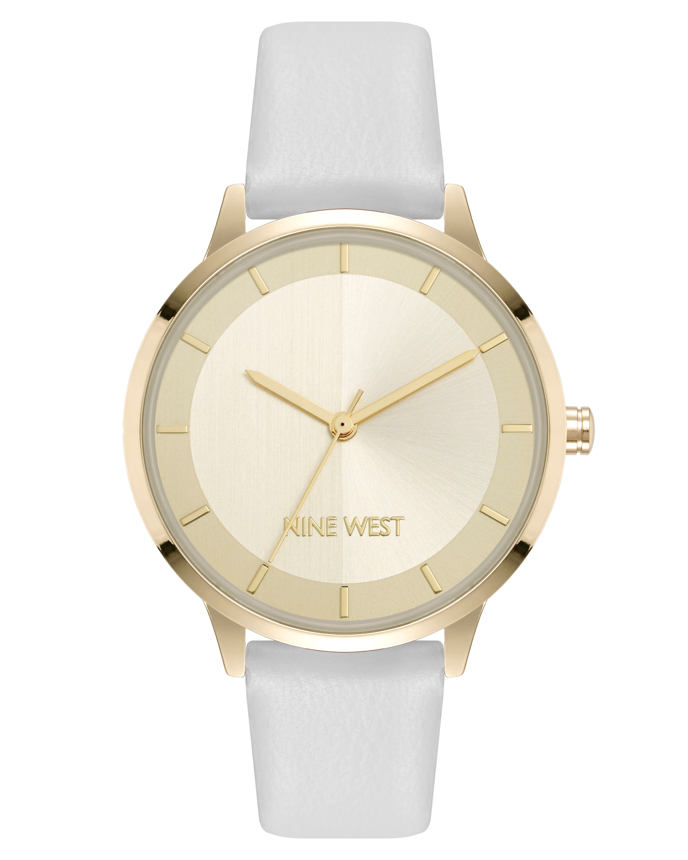 Nine West Womens Round Strap Watch