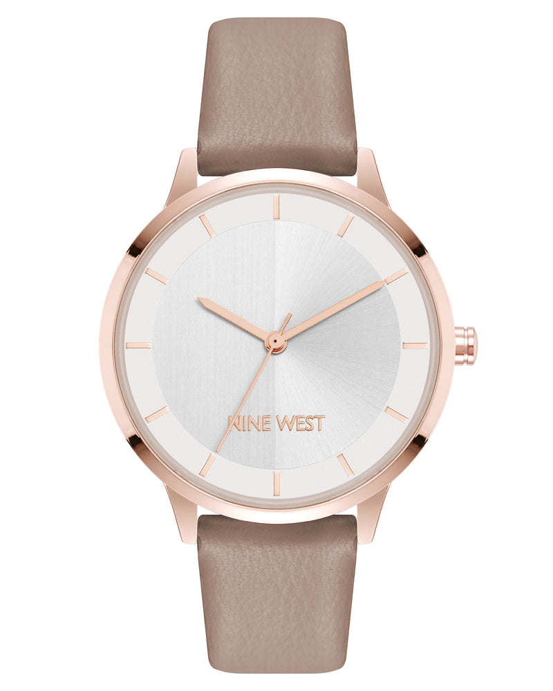 Nine West Womens Round Strap Watch