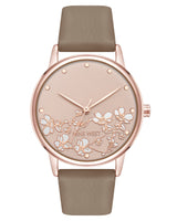 Nine West Womens Round Strap Watch