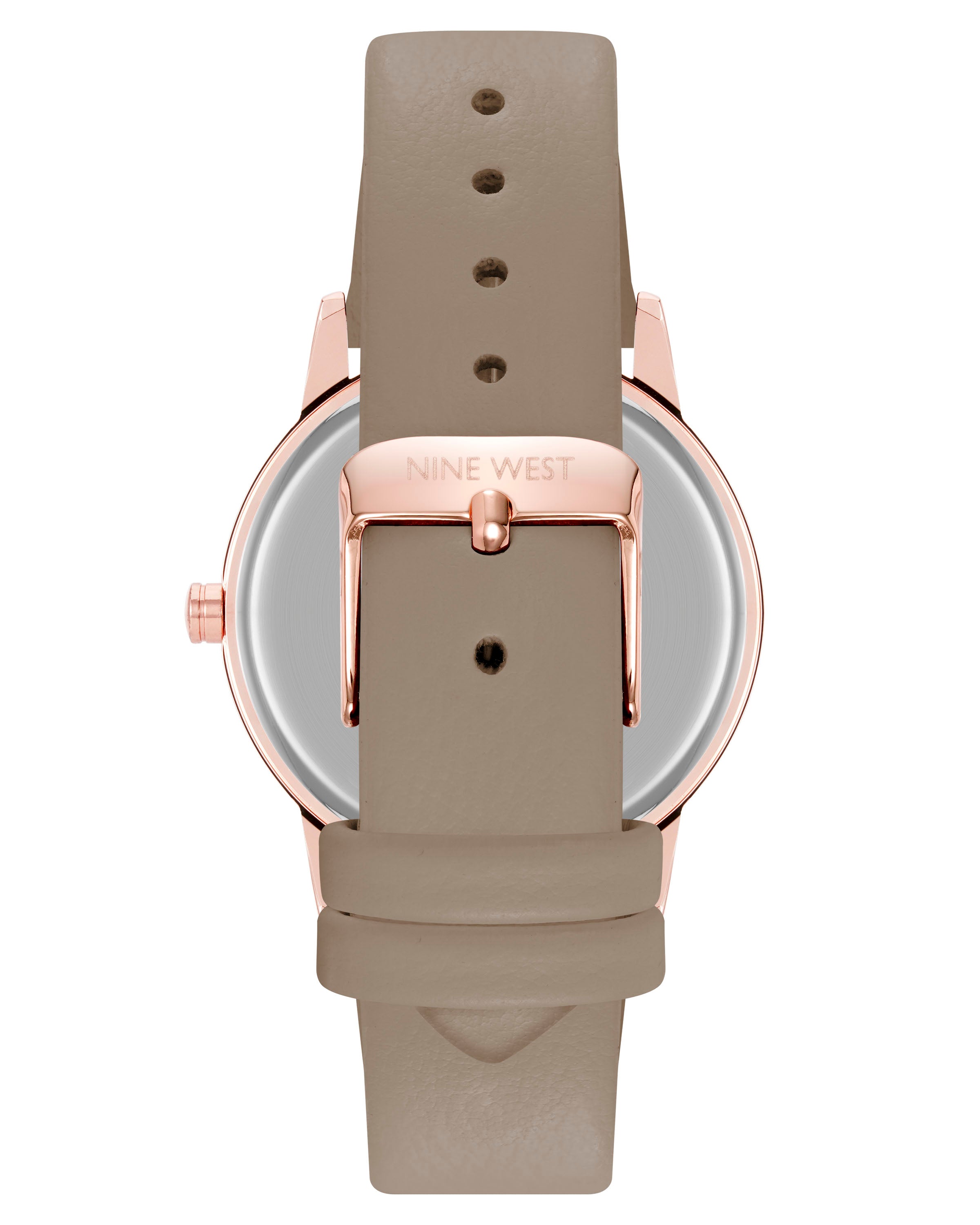 Nine West Womens Round Strap Watch