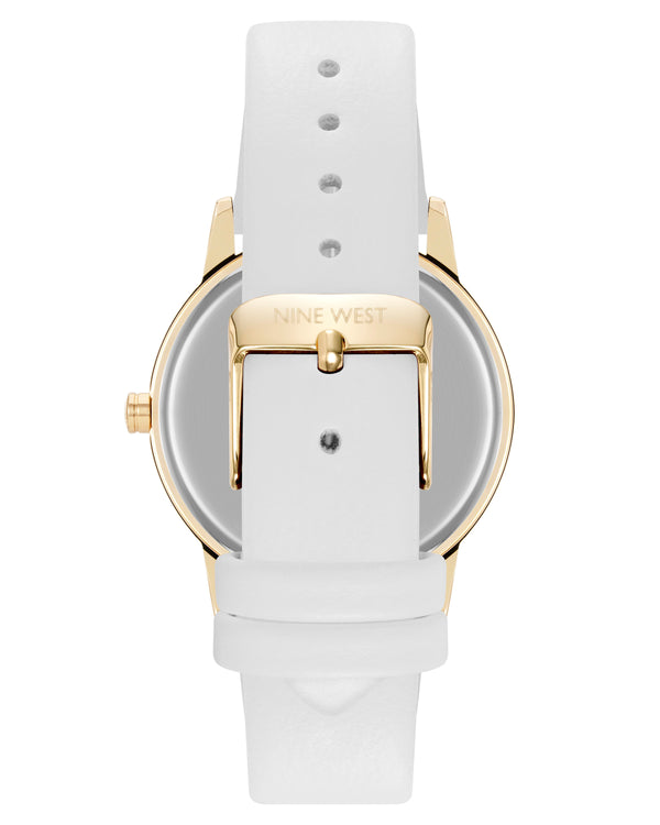 Nine West Womens Round Strap Watch