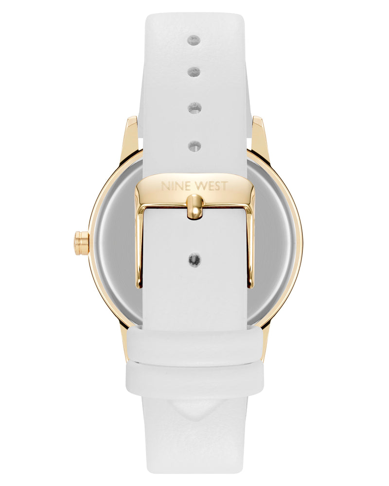 Nine West Womens Round Strap Watch