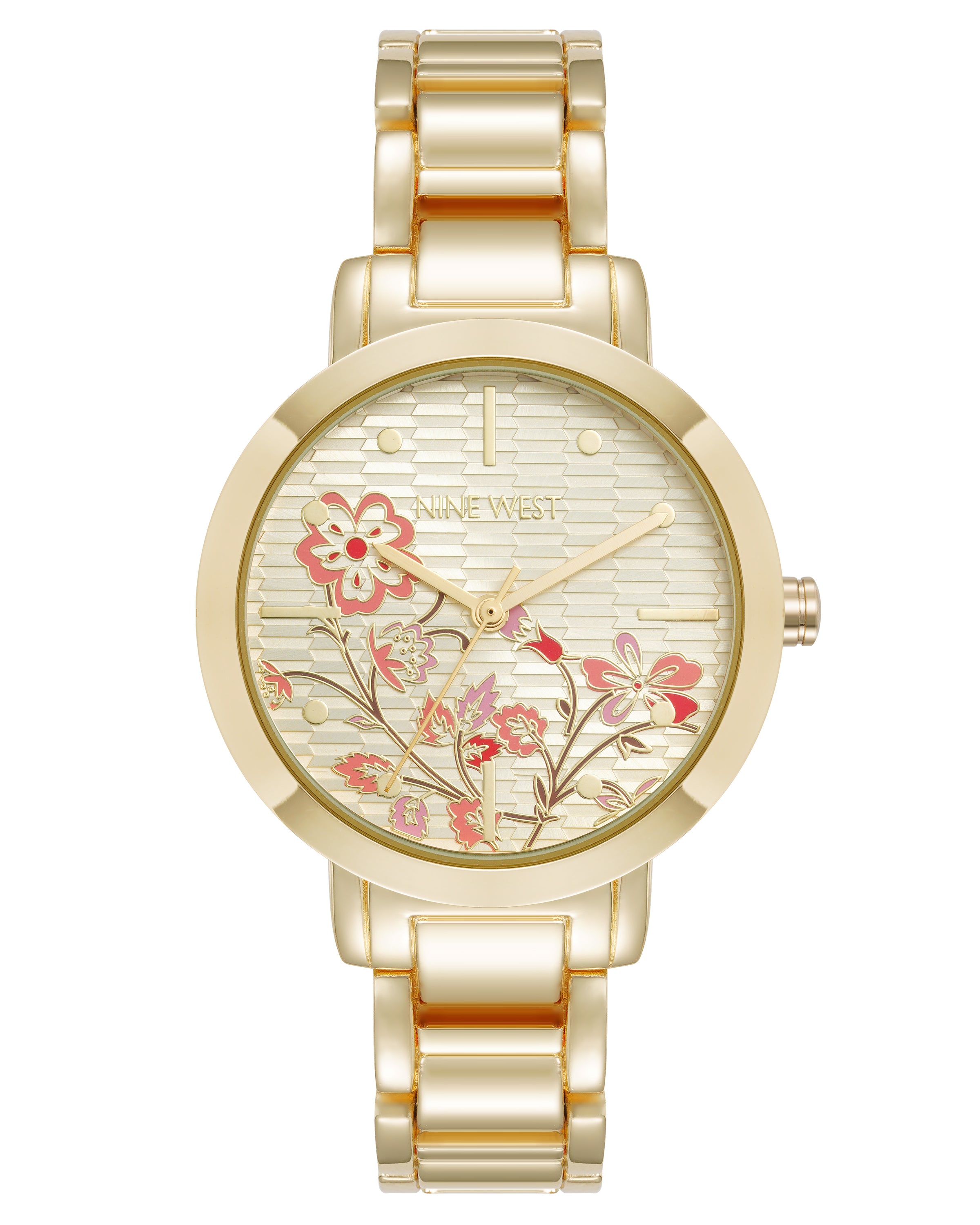 Nine West Womens Round Bracelet Watch