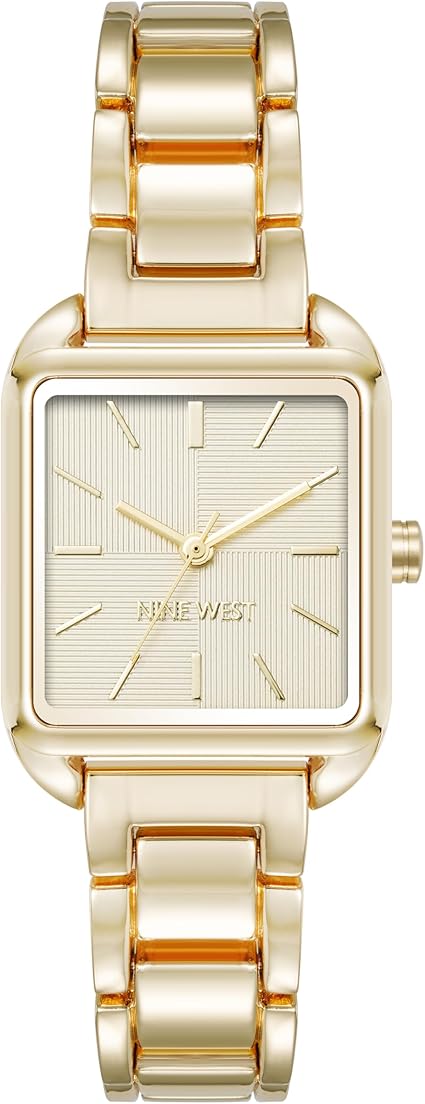 Nine West Womens Square Bracelet Watch