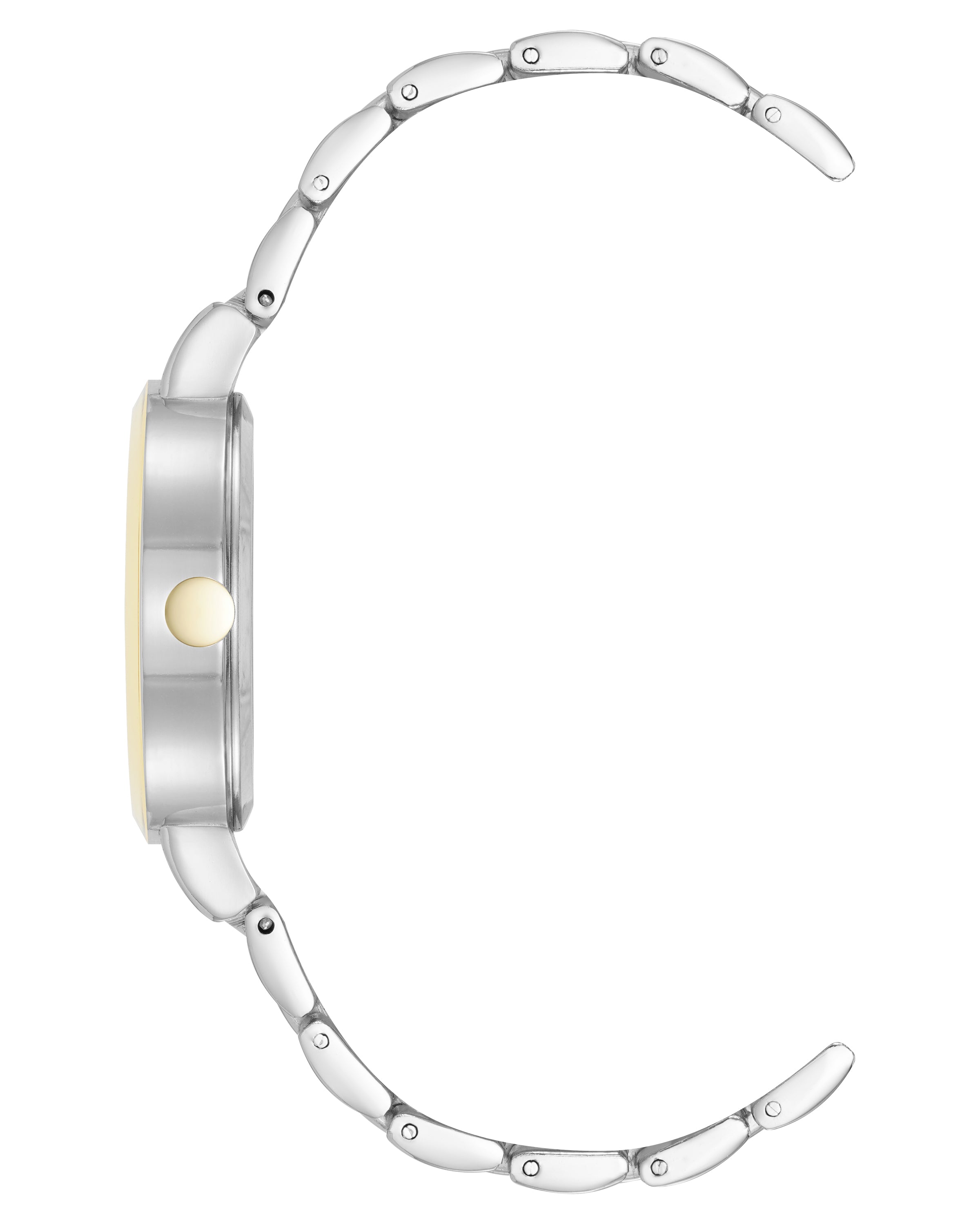 Nine West Womens Round Two-Tone Bracelet Watch