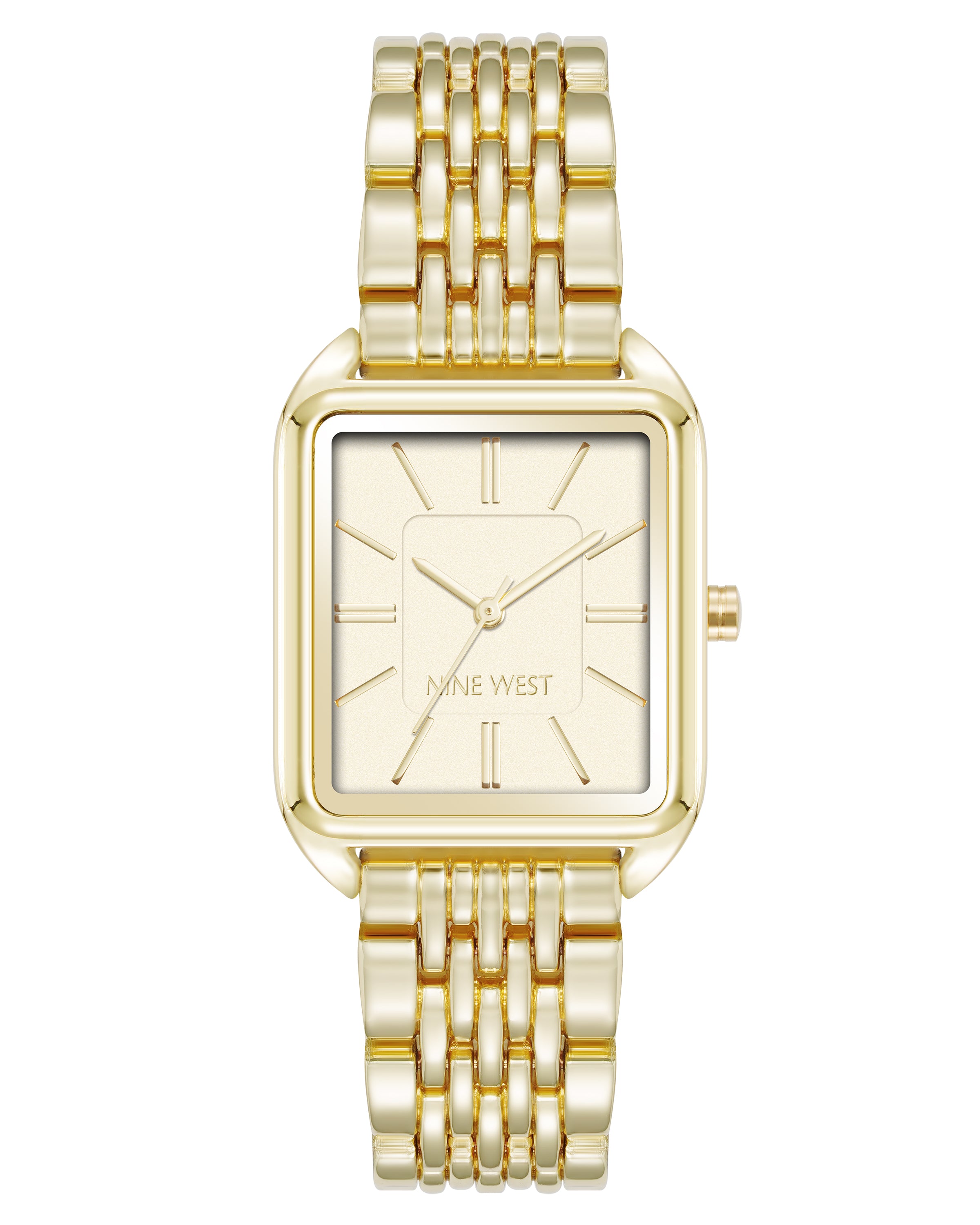 Nine West Womens Square Bracelet Watch