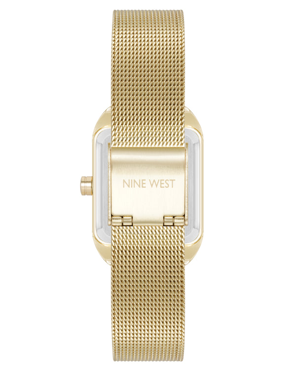 Nine West Womens Mesh Bracelet Watch