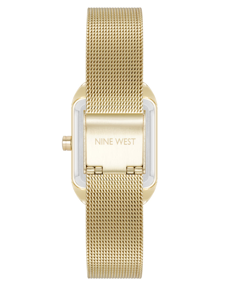 Nine West Womens Mesh Bracelet Watch