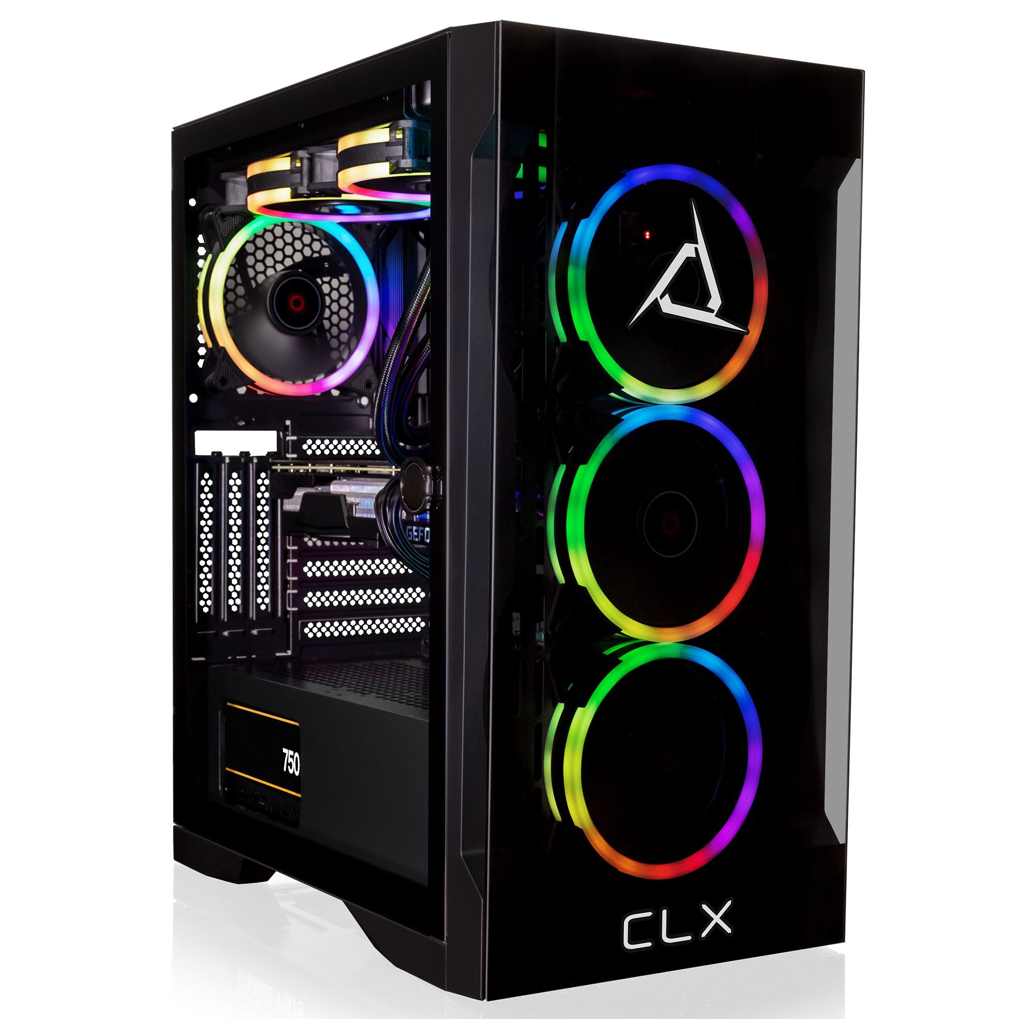 CLX SET Gaming Desktop Liquid Cooled Intel i7 13700KF 3.4GHz 16-Core Processor, 32GB DDR5-5600 Memory, GeForce RTX 4070 12GB GDDR6X Graphics, 1TB NVMe M.2 SSD, 4TB HDD, WiFi, Windows 11 Home