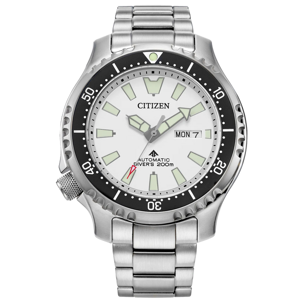 Citizen Mens Promaster Dive Automatic Watch - Silver-Tone Stainless Steel Bracelet