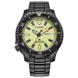 Citizen Mens Promaster Dive Automatic Watch - Black Stainless Steel Bracelet