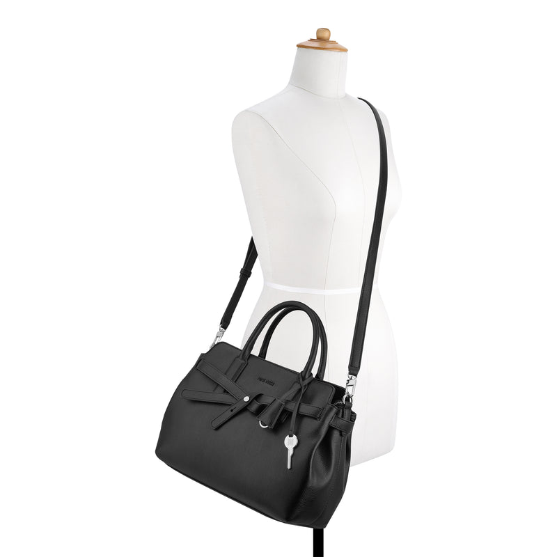 Nine West Lille Triple Compartment Satchel Handbag