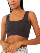 Free People Womens Good Karma Square-Neck Bra