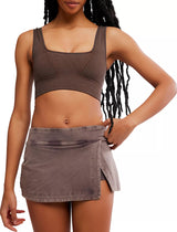 Free People Womens Good Karma Square-Neck Bra