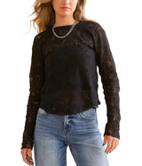 Free People Womens In The Meadow Long Sleeve T-Shirt