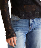 Free People Womens In The Meadow Long Sleeve T-Shirt