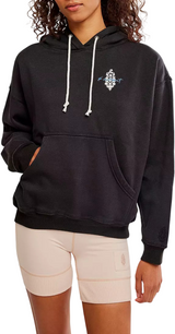 Free People Womens Final Call Front Logo Hoodie Sweatshirt