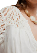Free People Womens Gemma Embroidered Top