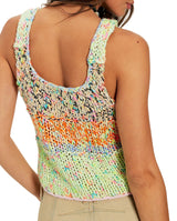 Free People Womens Flea Market Knit Tank Top