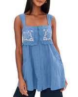Free People Womens Farrah Chiffon Tunic Top