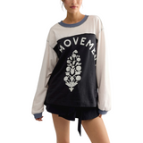 Free People Womens Hustle Layer Graphic Top