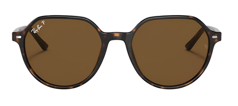 Ray-Ban Womens Thalia Polarized Sunglasses - Polished Havana Brown