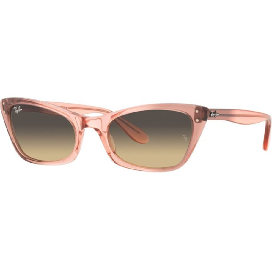 Ray-Ban Womens Lady Burbank Non-Polarized Sunglasses - Transparent Pink