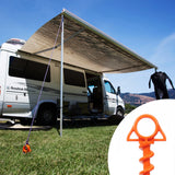 Nite Ize Orange Screw Large Ultimate Ground Anchor - 2 Pack
