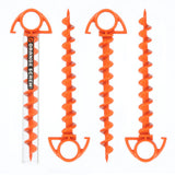 Nite Ize Orange Screw Small Ultimate Ground Anchor - 4 Pack