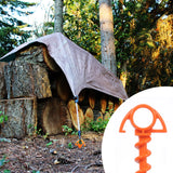 Nite Ize Orange Screw Small Ultimate Ground Anchor - 4 Pack