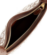 Coach Signature Jacquard Curve Zip Shoulder Handbag