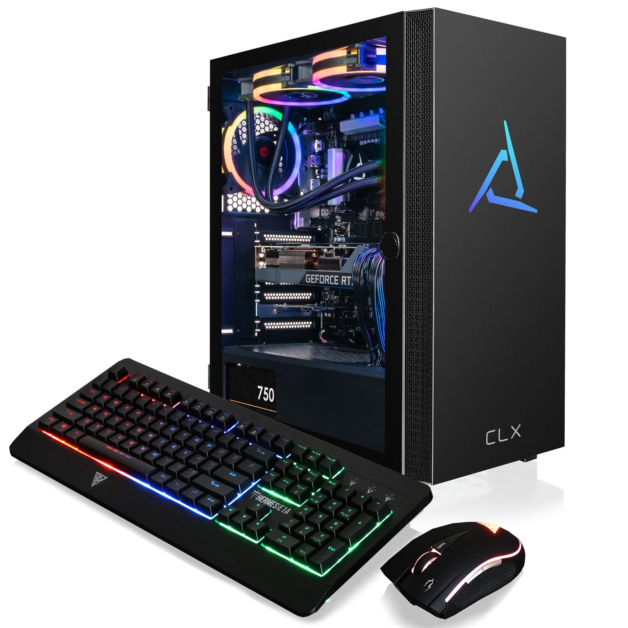 CLX SET Gaming Desktop - Liquid Cooled Intel Core i7 13700KF 3.4GHz 16-Core Processor, 32GB DDR5 Memory, GeForce RTX 3080 10GB GDDR6X Graphics, 1TB SSD, 4TB HDD, WiFi, Windows 11 Home 64-bit