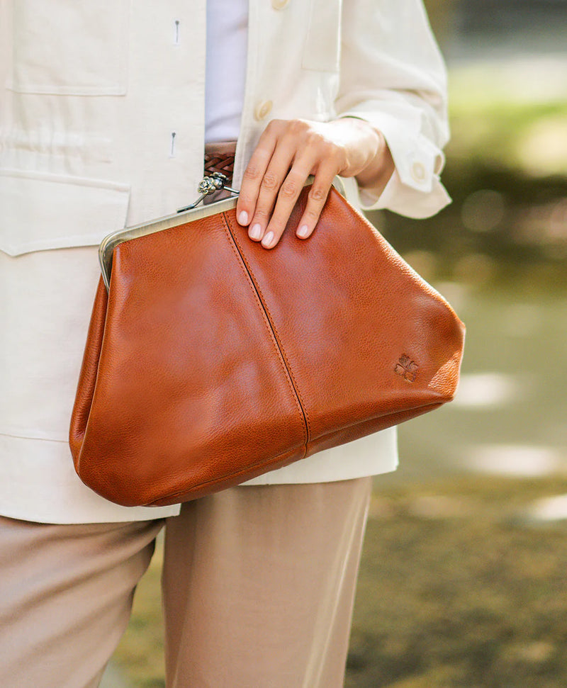 Patricia Nash Sofia Frame Satchel Handbag