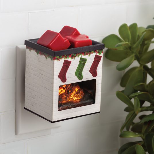 Candle Warmers Etc. Holiday Fireplace Pluggable Fragrance Warmer