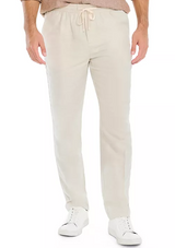 Nautica Mens Linen Drawstring Pants