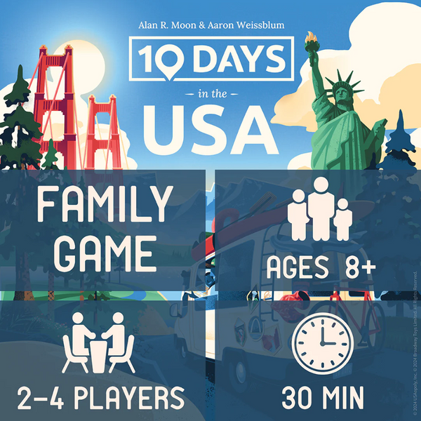 The OP Games 10 Days In The USA Board Game