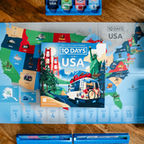 The OP Games 10 Days In The USA Board Game