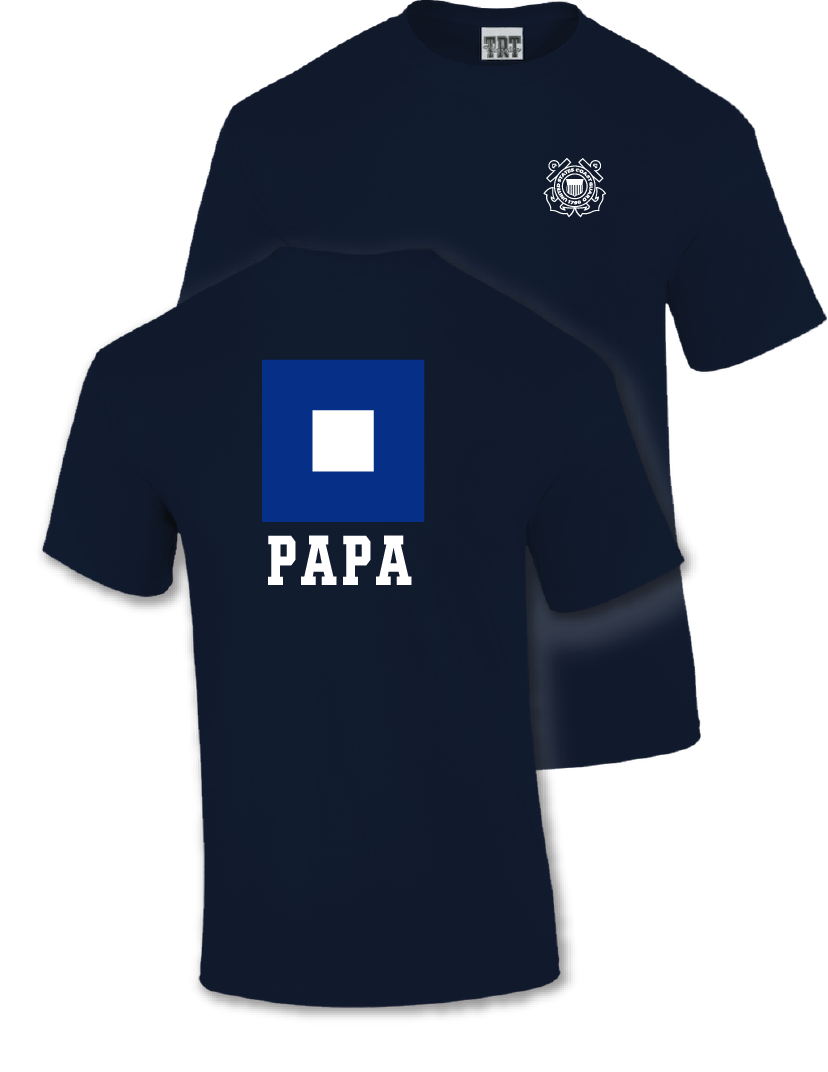 Coast Guard Papa Short Sleeve T-Shirt