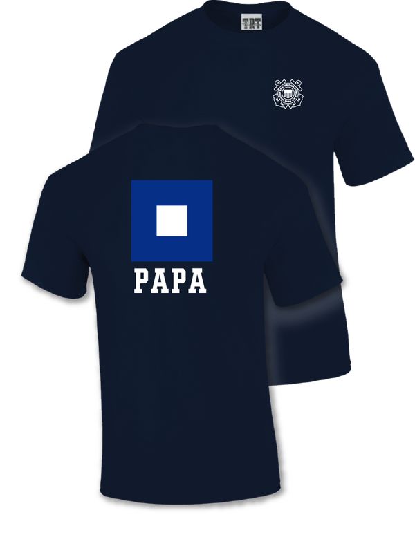 Coast Guard Papa Short Sleeve T-Shirt