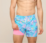 Chubbies Mens The Flock Parties 5.5" Classic Lined Swim Trunks