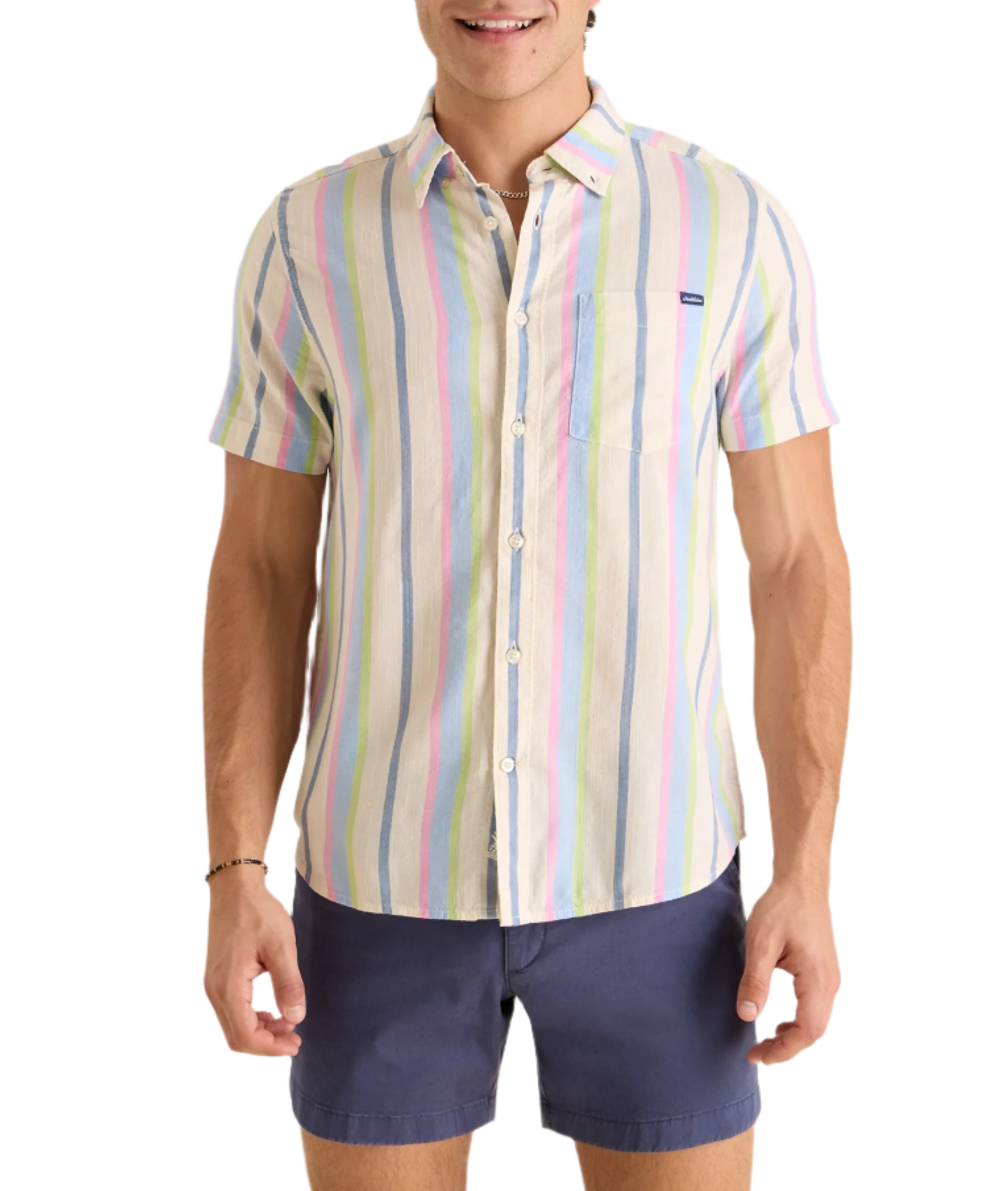 Chubbies Mens The Soft Serve Resort Weave Short Sleeve Shirt