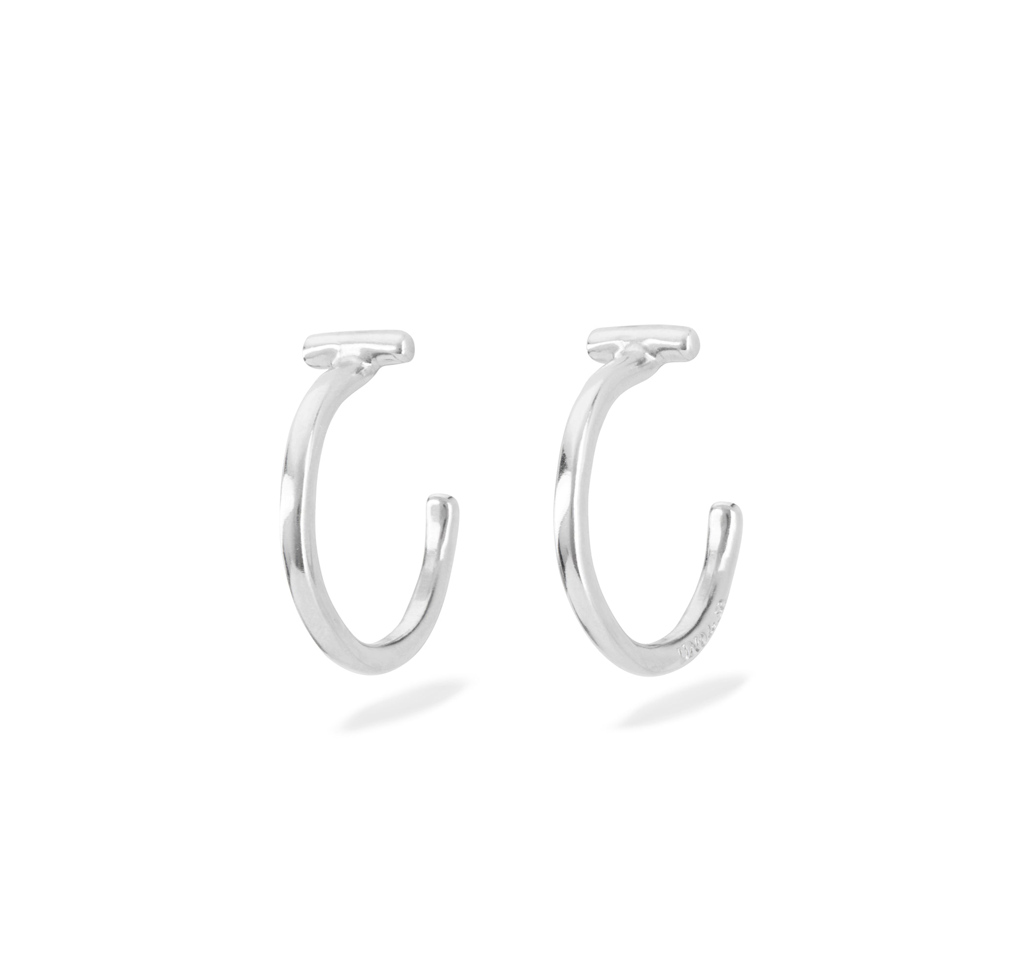 UNOde50 Its Electrifying Silver-Plated Hoop Earrings