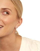 UNOde50 For U Silver-Plated Link Shaped Earrings