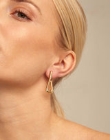 UNOde50 For U Gold-Plated Link Shaped Earrings