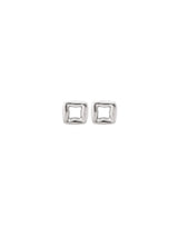 UNOde50 Femme Fatale Silver-Plated Small Link Shaped Earrings