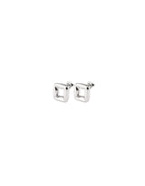 UNOde50 Femme Fatale Silver-Plated Small Link Shaped Earrings