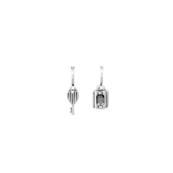 UNOde50 Magic Key Silver Plated Earrings