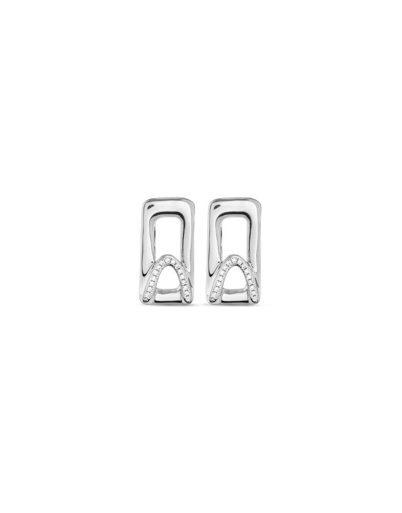 UNOde50 Stand Out Topaz Silver Plated Earrings